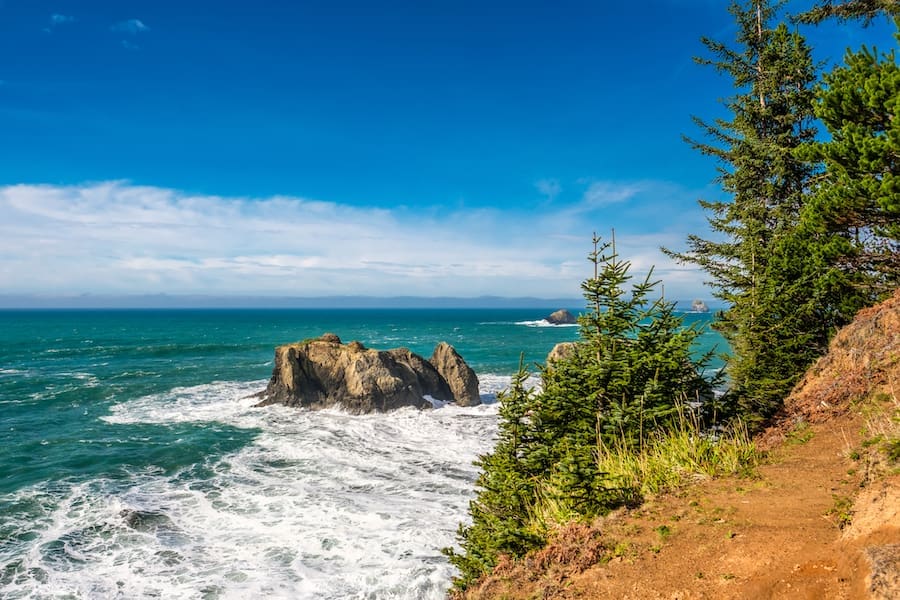 USA Pacific coast landscape, Oregon USA Pacific coast landscape, Oregon State